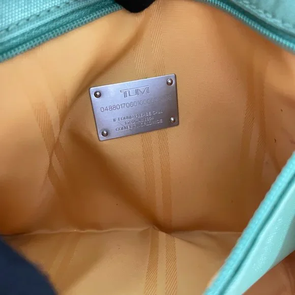 TUMI Green Nylon Messenger Bag Messenger Bags